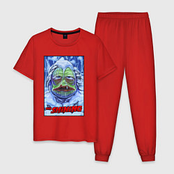 Пижама хлопковая мужская Pepe Nicholson, цвет: красный