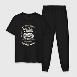 Пижама хлопковая мужская Классика 1993, цвет: черный