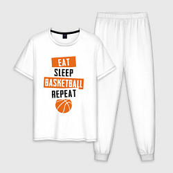 Мужская пижама Eat sleep basketball