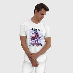 Пижама хлопковая мужская Rentt - The Unwanted Undead Adventurer, цвет: белый — фото 2
