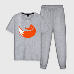 Пижама хлопковая мужская Foxy fox, цвет: меланж