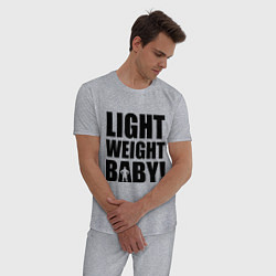 Пижама хлопковая мужская Light weight baby, цвет: меланж — фото 2