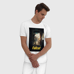 Пижама хлопковая мужская Fallout - The Ghoul, цвет: белый — фото 2