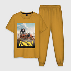 Мужская пижама Фоллаут на диване
