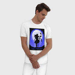 Пижама хлопковая мужская Реинкарнация безработного Рокси Мигурдия волшебниц, цвет: белый — фото 2