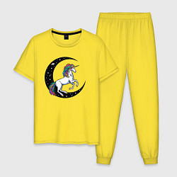 Мужская пижама Космический единорог