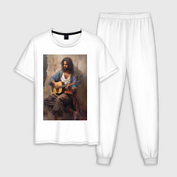 Мужская пижама Моряк гитарист