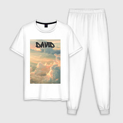 Мужская пижама David облака