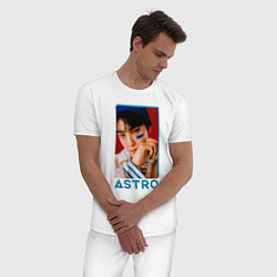 Пижама хлопковая мужская Astro Ли Дон Мин, цвет: белый — фото 2
