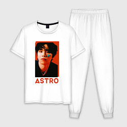 Пижама хлопковая мужская Astro Роки, цвет: белый