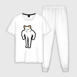 Мужская пижама Кот качок