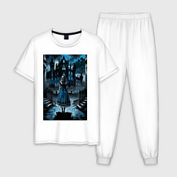 Мужская пижама Готичная Алиса в стране чудес