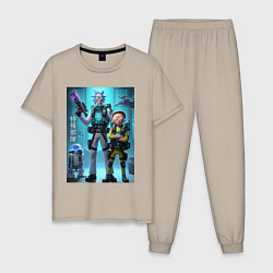 Мужская пижама Rick and Morty - cyber special forces
