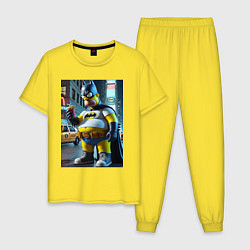 Мужская пижама Бэтсимпсон купил в фастфуде картофель фри