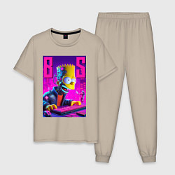 Мужская пижама Bart Simpson - cyber gamer