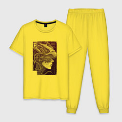 Мужская пижама Андроид в кибернетическом шлеме