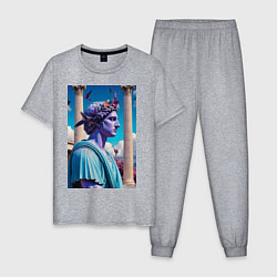 Мужская пижама Античный герой и архитектура