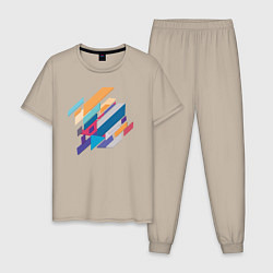 Мужская пижама Стиль геометрия