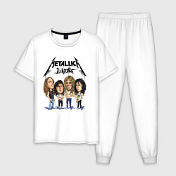 Пижама хлопковая мужская Metallica juniors - cartoon, цвет: белый
