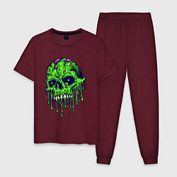 Мужская пижама Green skull