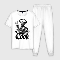 Мужская пижама Повар готовит блюдо