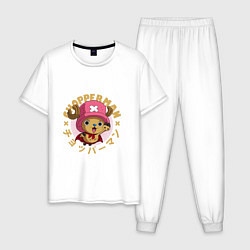 Пижама хлопковая мужская Тони Чоппер One Piece, цвет: белый