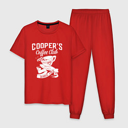 Пижама хлопковая мужская Coopers cofee club, цвет: красный