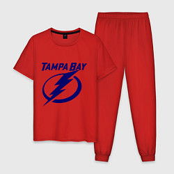 Пижама хлопковая мужская HC Tampa Bay, цвет: красный