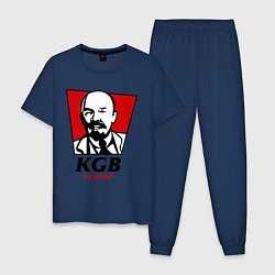 Пижама хлопковая мужская KGB: So Good, цвет: тёмно-синий