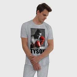 Пижама хлопковая мужская Mike Tyson, цвет: меланж — фото 2