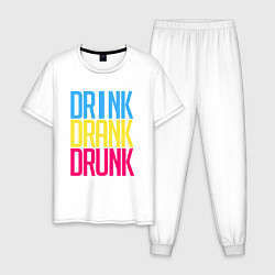 Мужская пижама Drink Drank Drunk