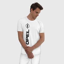 Пижама хлопковая мужская OPEL, цвет: белый — фото 2