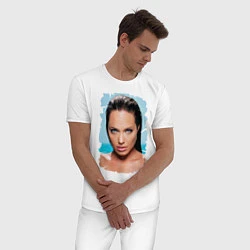 Пижама хлопковая мужская Sea Jolie, цвет: белый — фото 2