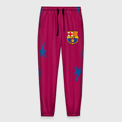Брюки на резинке мужские FC Barcelona: Purple Original, цвет: 3D-принт