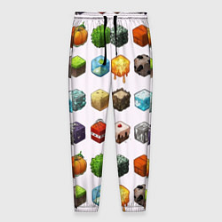 Брюки на резинке мужские Minecraft Cubes, цвет: 3D-принт