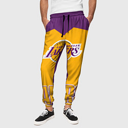 Брюки на резинке мужские Los Angeles Lakers, цвет: 3D-принт — фото 2