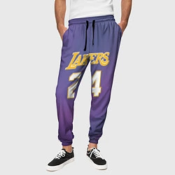 Брюки на резинке мужские Los Angeles Lakers Kobe Brya, цвет: 3D-принт — фото 2