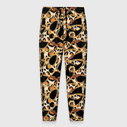 Мужские брюки Versace Леопардовая текстура