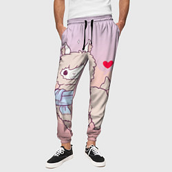 Брюки на резинке мужские Альпака, цвет: 3D-принт — фото 2