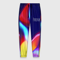 Брюки на резинке мужские Phonk Neon, цвет: 3D-принт