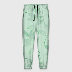 Мужские брюки Зеленые листья
