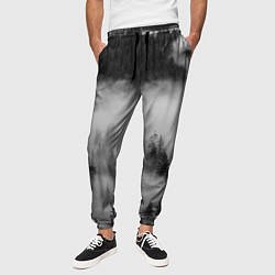 Брюки на резинке мужские ТУМАННЫЙ ЛЕС FOREST, цвет: 3D-принт — фото 2