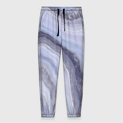 Мужские брюки Дизайн с эффектом мрамора синего цвета