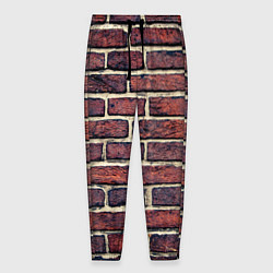 Брюки на резинке мужские Brick Wall, цвет: 3D-принт