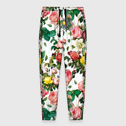 Мужские брюки Узор из летних роз Summer Roses Pattern