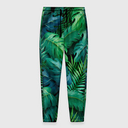 Мужские брюки Green plants pattern