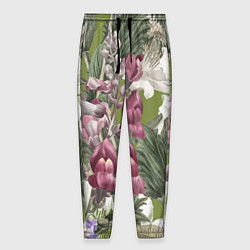 Мужские брюки Цветы Ностальгический Весенний Узор