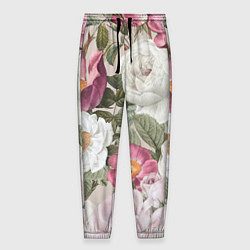 Мужские брюки Цветы Розовый Сад Пион и Роз