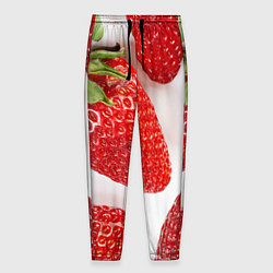 Брюки на резинке мужские Strawberries, цвет: 3D-принт