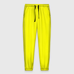 Мужские брюки Однотонный неоновый лимонный желтый тон